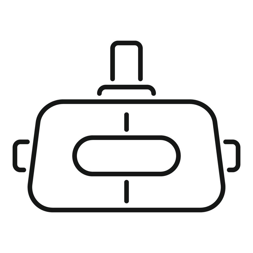 Vr headset showing new technology for gaming and entertainment vector