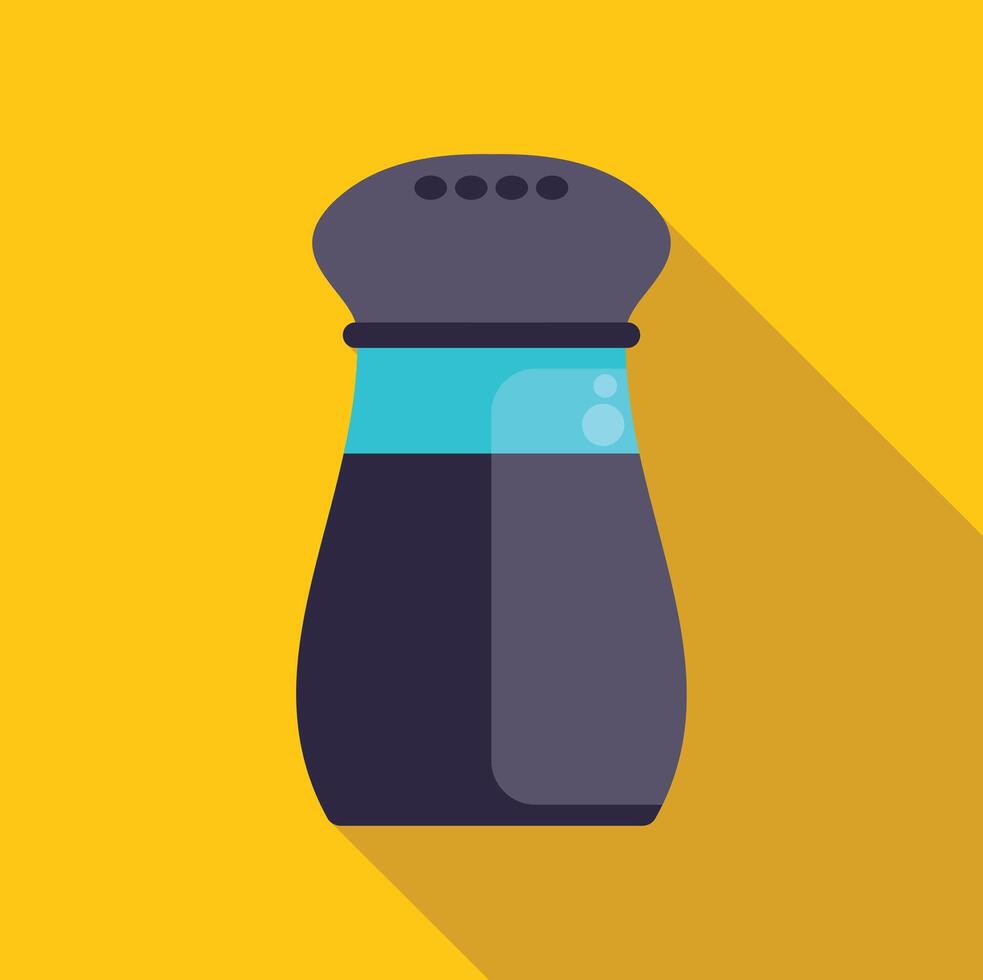 Pepper shaker adding flavor and spice to culinary delights vector