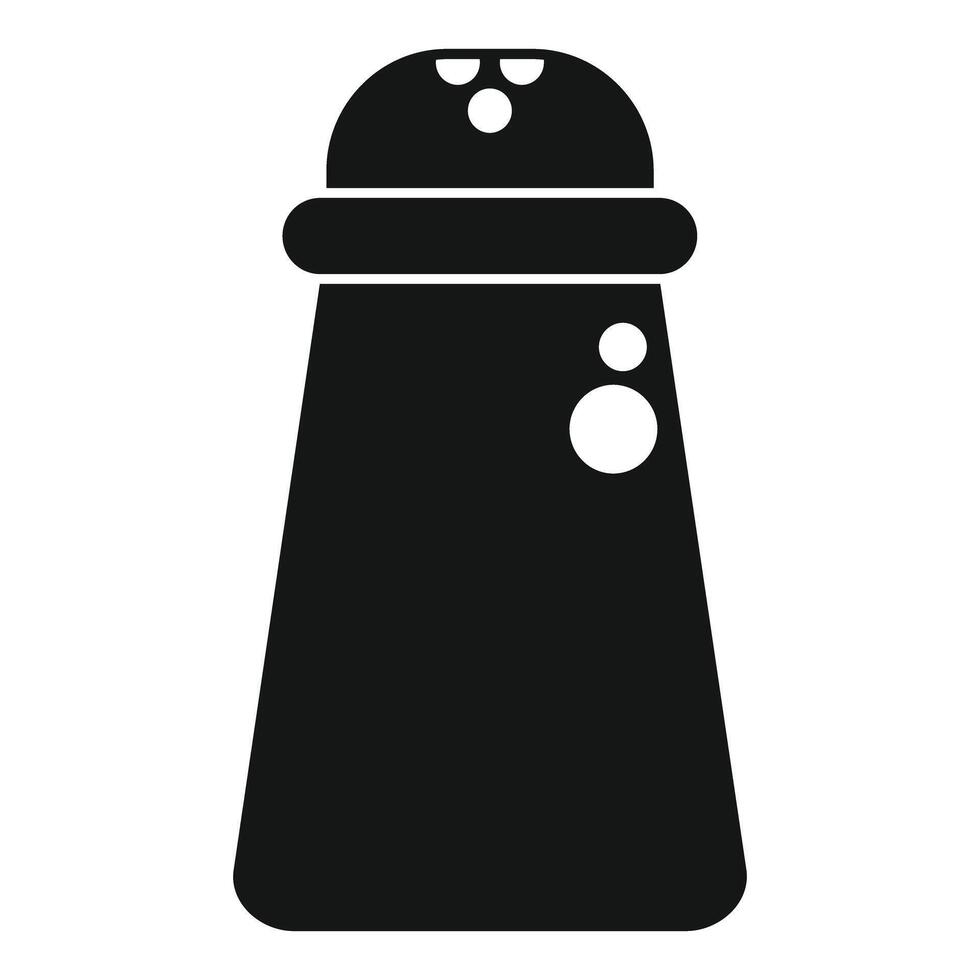 Salt shaker icon representing flavor and seasoning vector