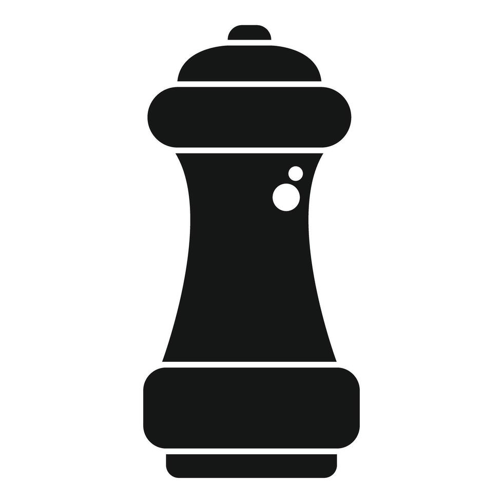 Black pepper grinder adding flavor to culinary delights vector