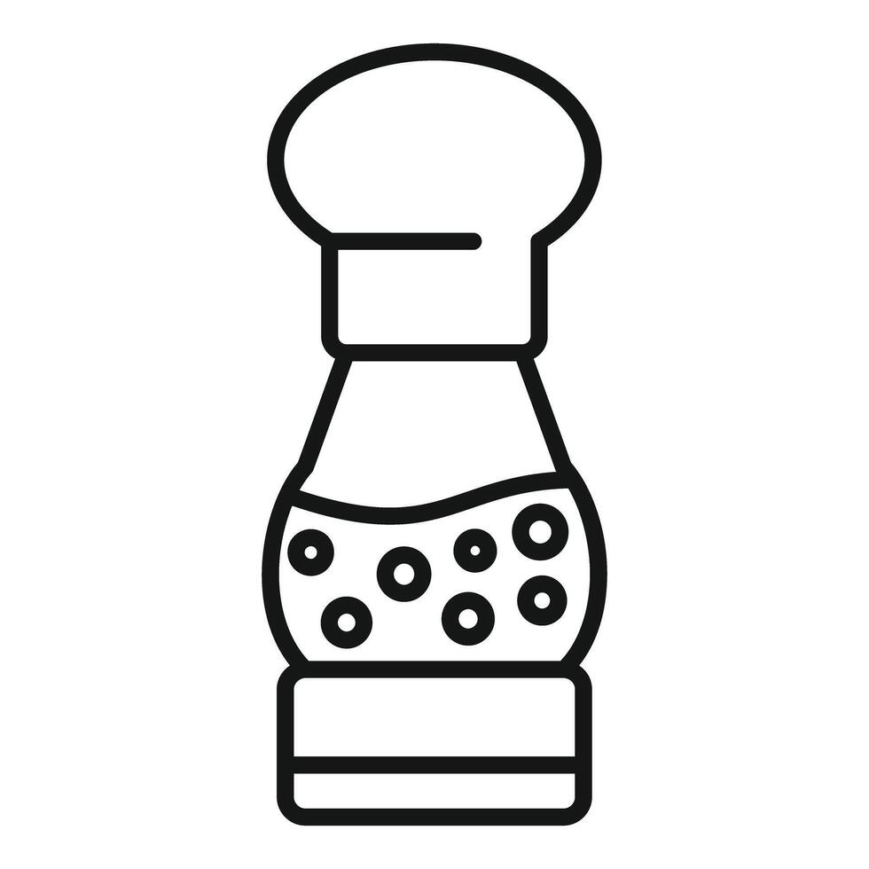 Pepper grinder adding flavor to culinary delights, enhancing taste and aroma vector