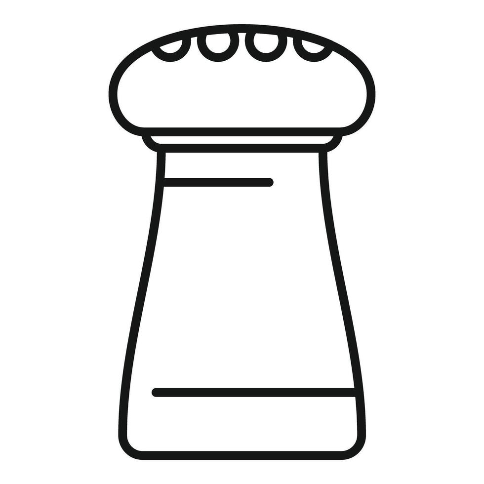 Salt cellar icon showing seasoning for food vector