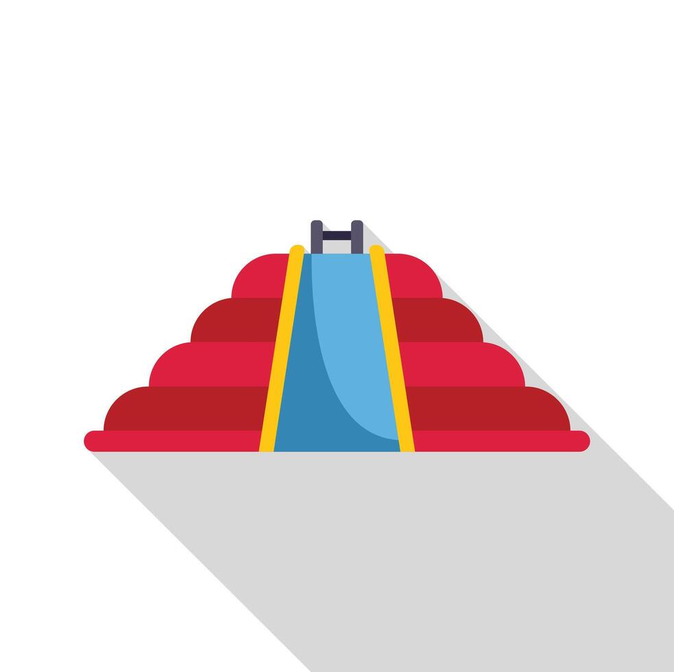Inflatable water slide providing summer fun and entertainment vector