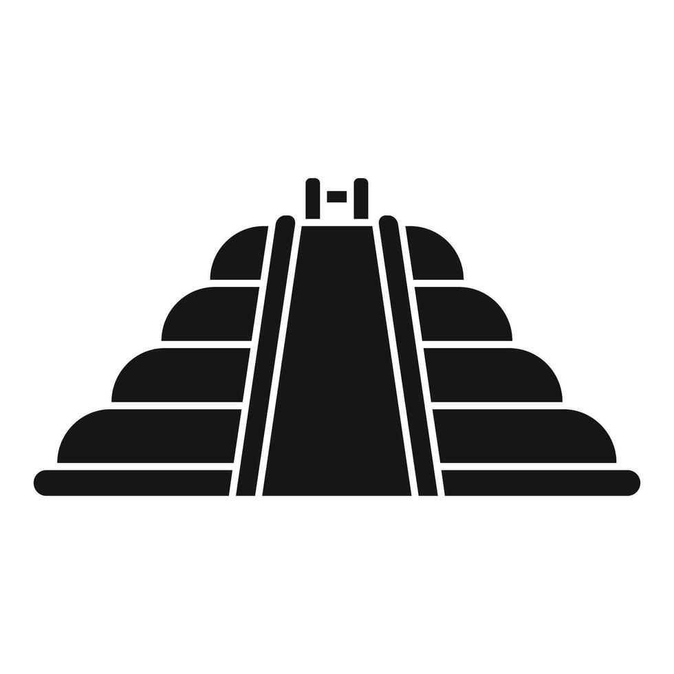 Mayan pyramid representing ancient mesoamerican civilization vector