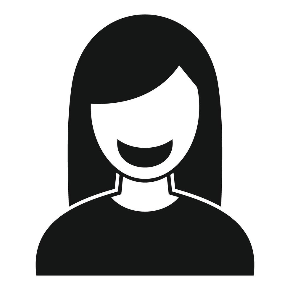 Smiling girl showing perfect white teeth vector
