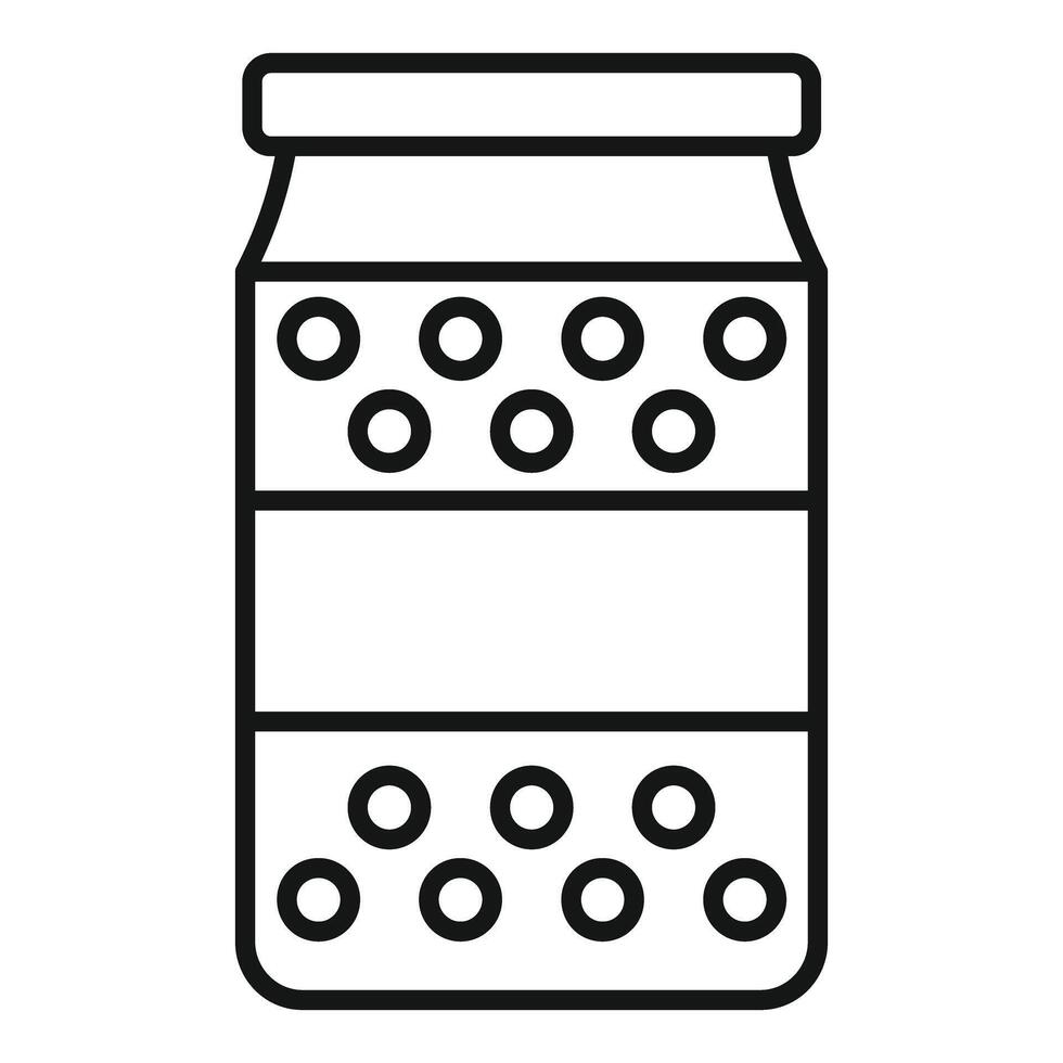 Bubble tea pearl milk tea boba tapioca in jar icon vector