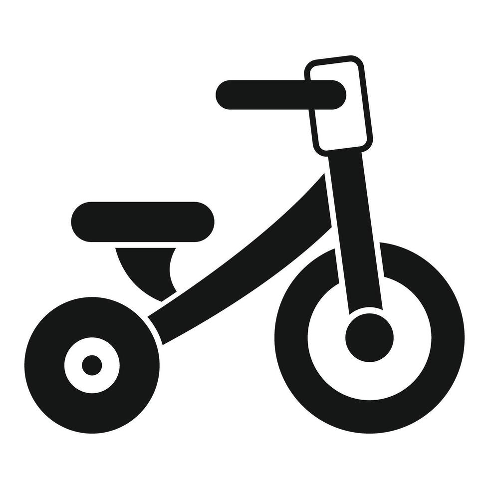 Kids tricycle icon representing childhood and playtime vector