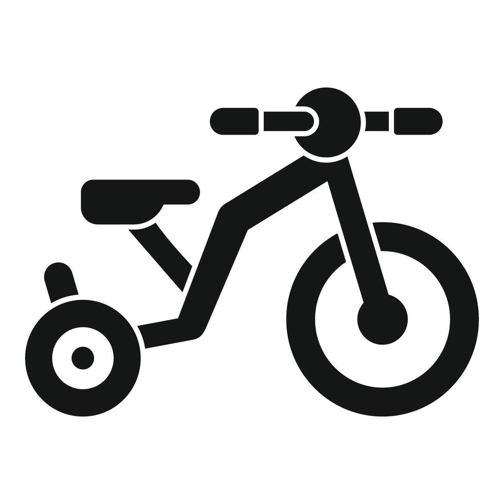 Kids tricycle balancing on three wheels for toddlers first rides vector