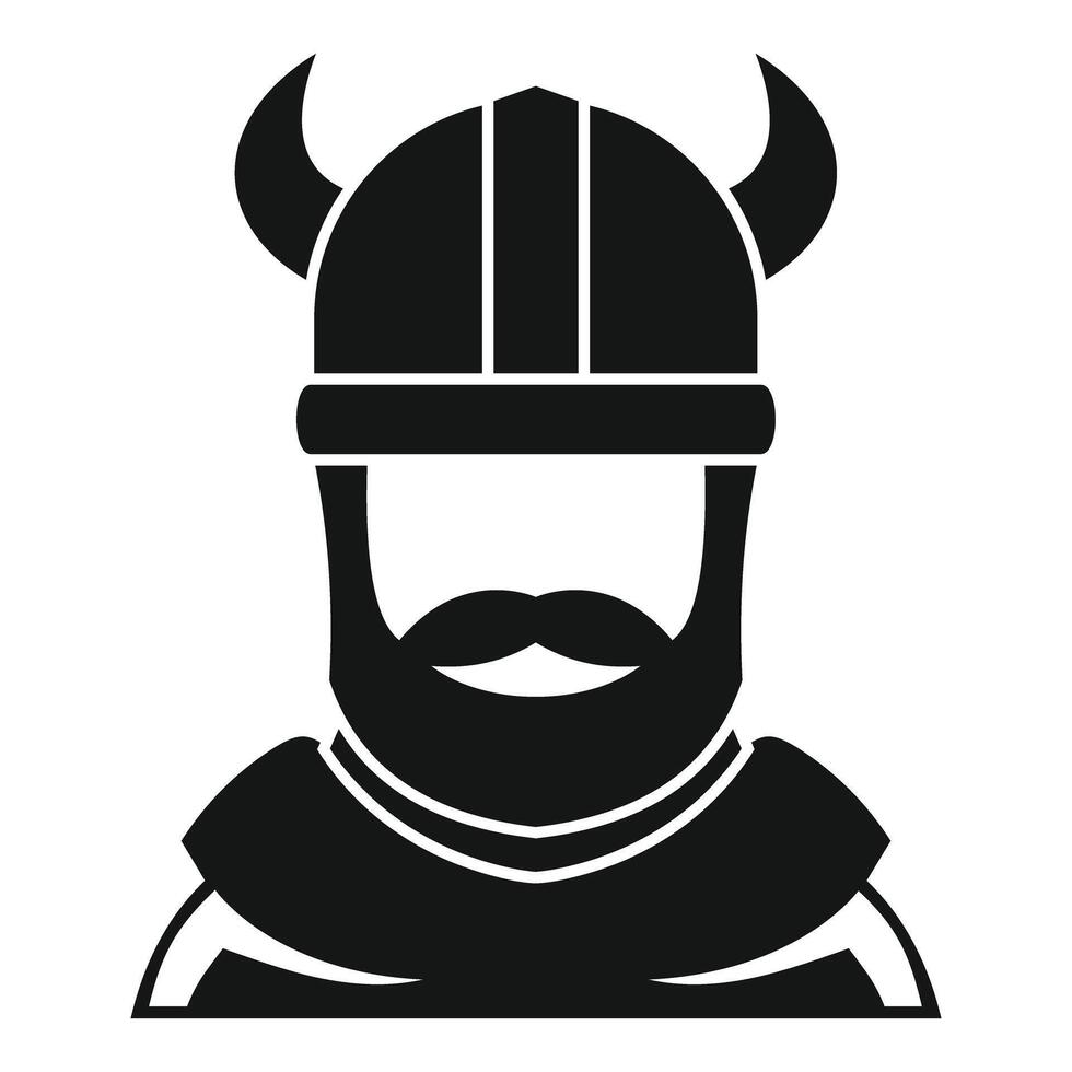 Viking warrior with helmet and beard, embracing nordic heritage vector