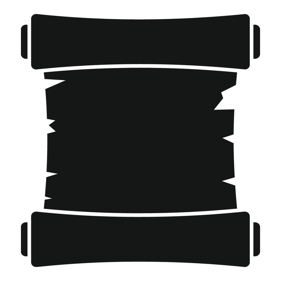 Torn old scroll representing history and ancient knowledge vector