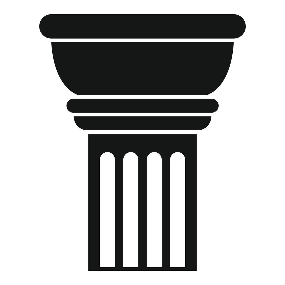 Architectural column holding strong, embracing history and elegance vector