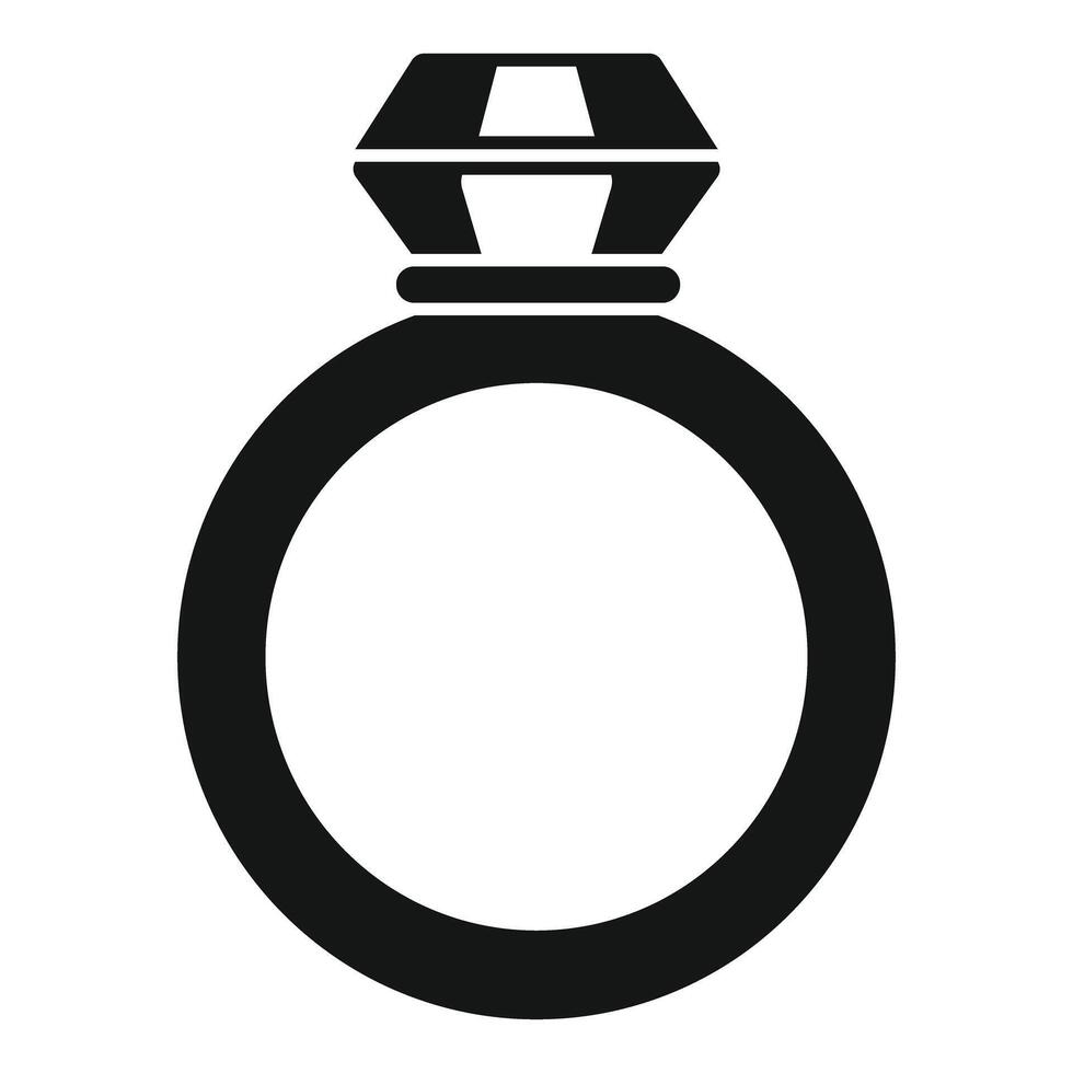 Precious diamond ring embellishing finger with elegance and style vector
