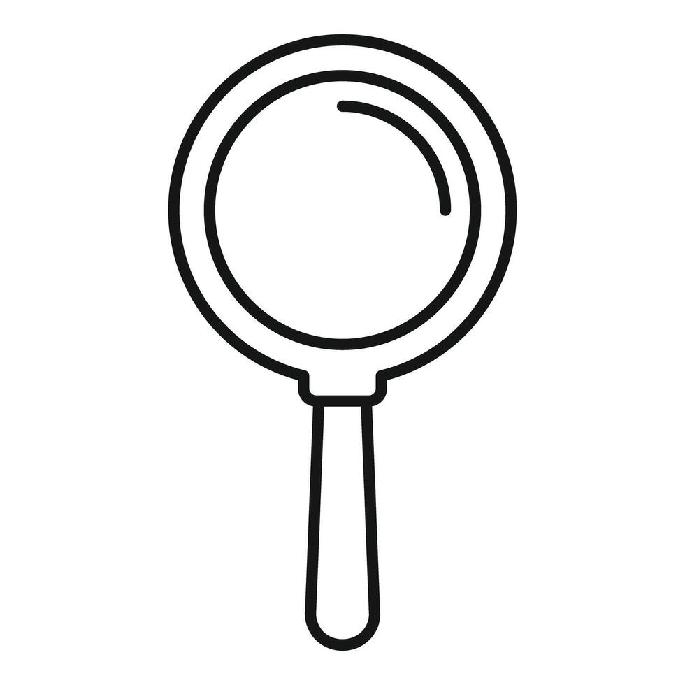 Magnifying glass exploring and searching icon illustration vector