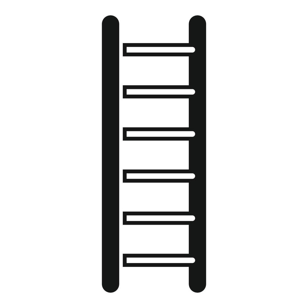 Portable step ladder leading to success and growth vector