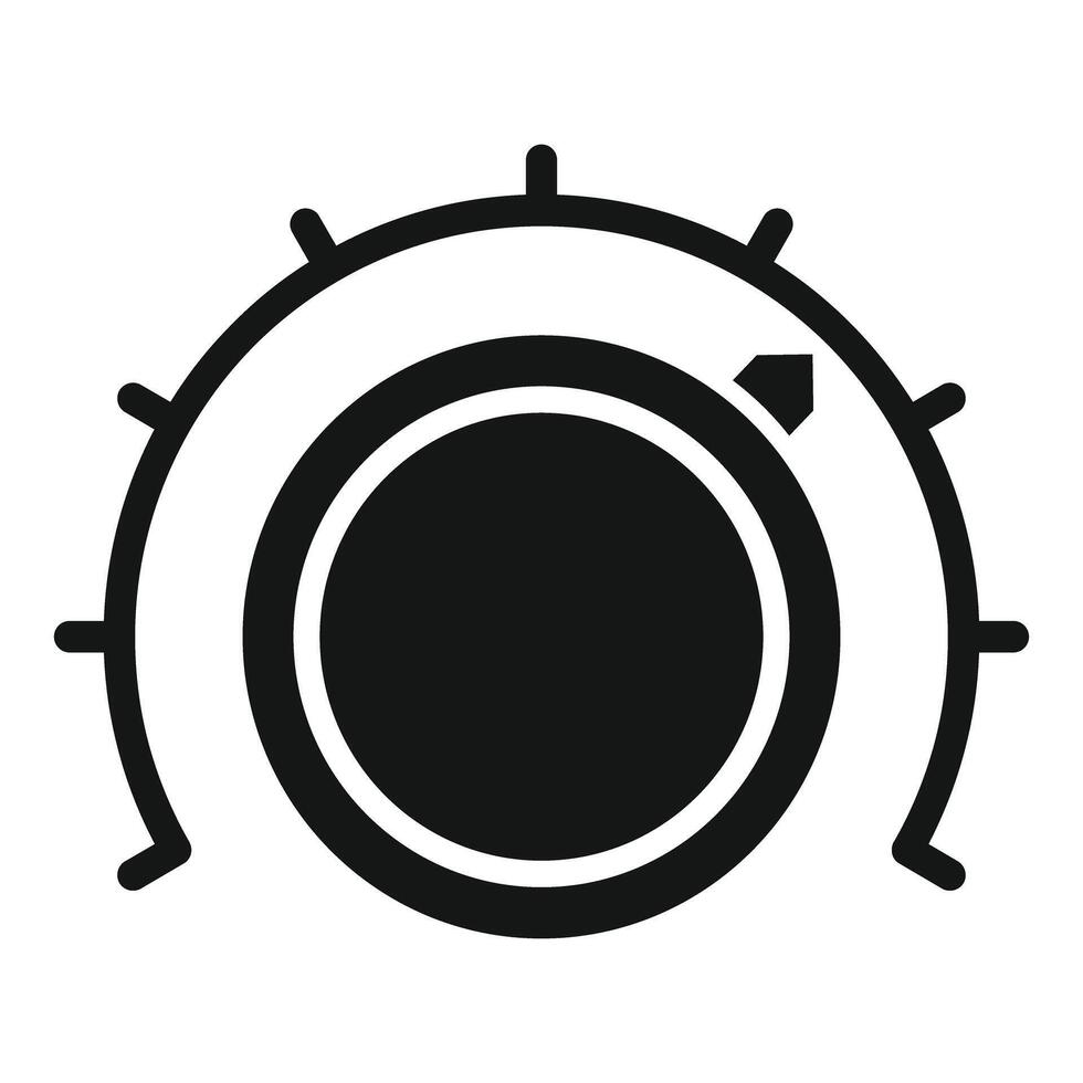 Adjusting control knob, setting levels with precision vector