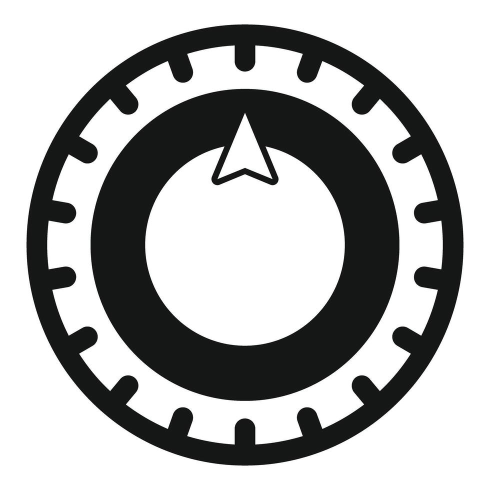 Combination safe lock dial protecting valuables in bank vault vector