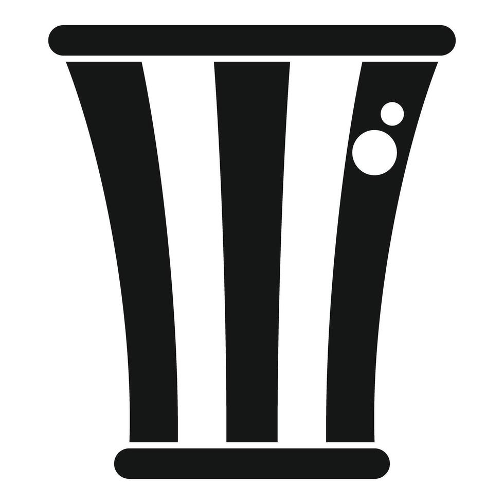 African djembe drum with simple decoration playing music vector