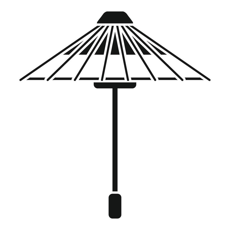 Traditional japanese umbrella representing asian culture and protection from elements vector