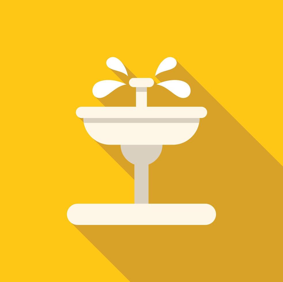 Water fountain providing refreshment in a public space vector