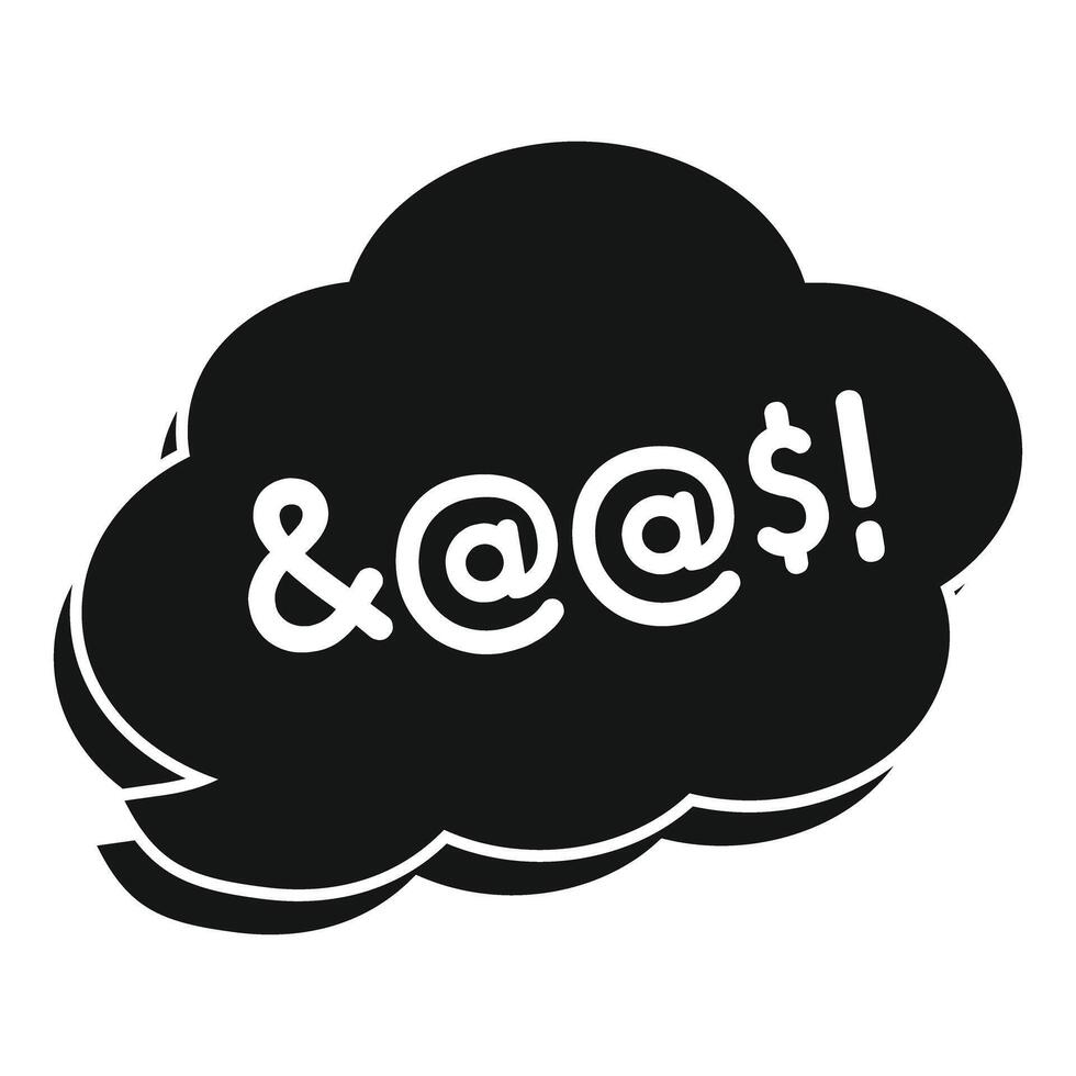 Strong password containing symbols, numbers and letters inside speech bubble vector