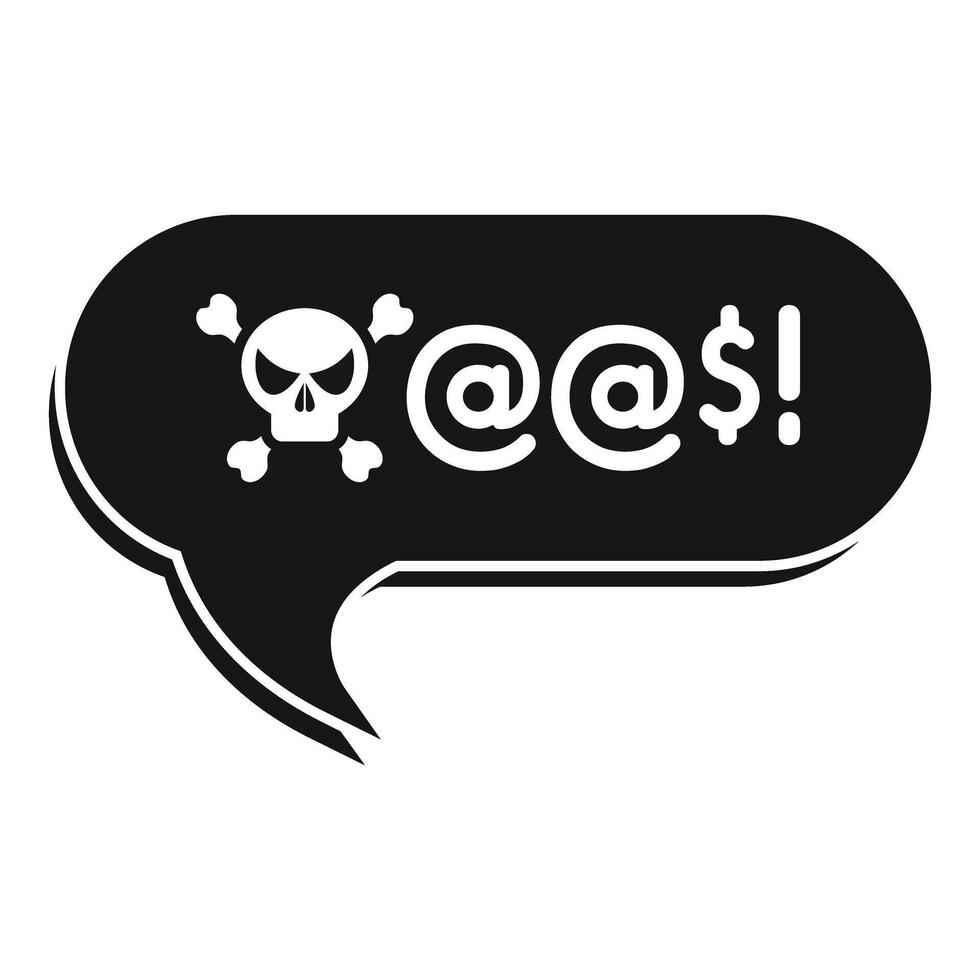 Skull and crossbones symbol representing online threats and cyber crime vector