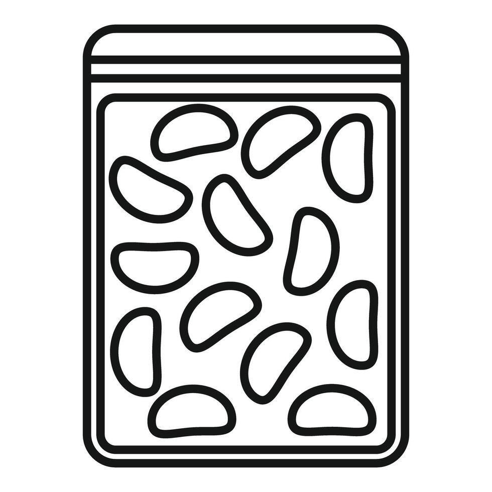 Vacuum packed tempeh showing slices fermented soybeans vector