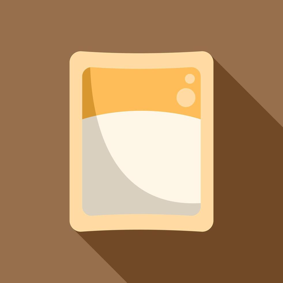 Packaging of uht milk or juice preserving freshness vector