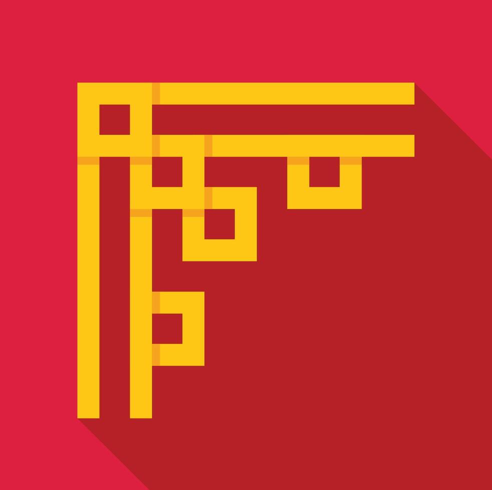 Chinese frame border corner representing traditional culture and festivities vector