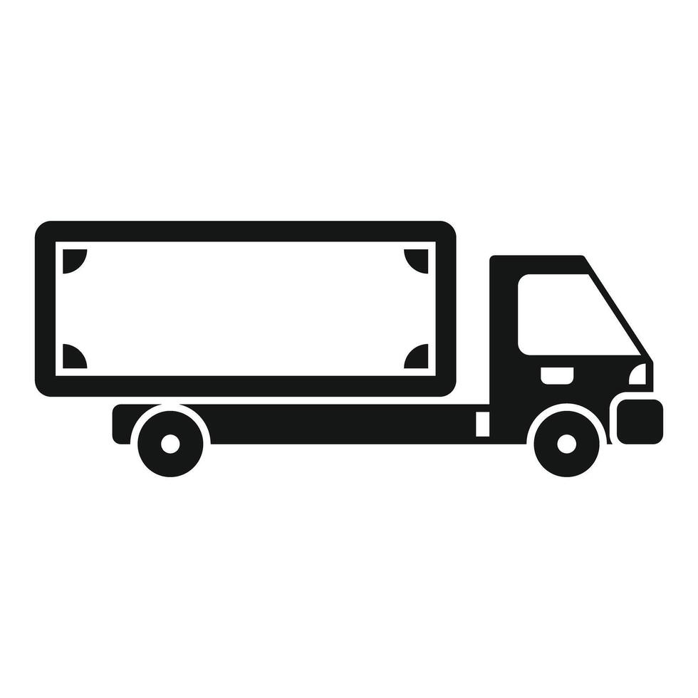 Delivery truck transporting goods efficiently across urban landscape vector