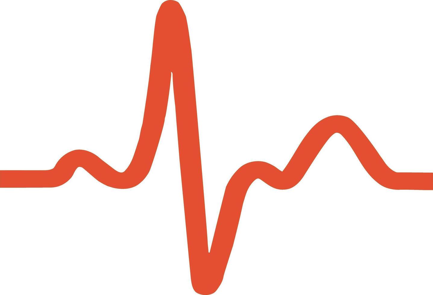 A heartbeat icon on a white background vector