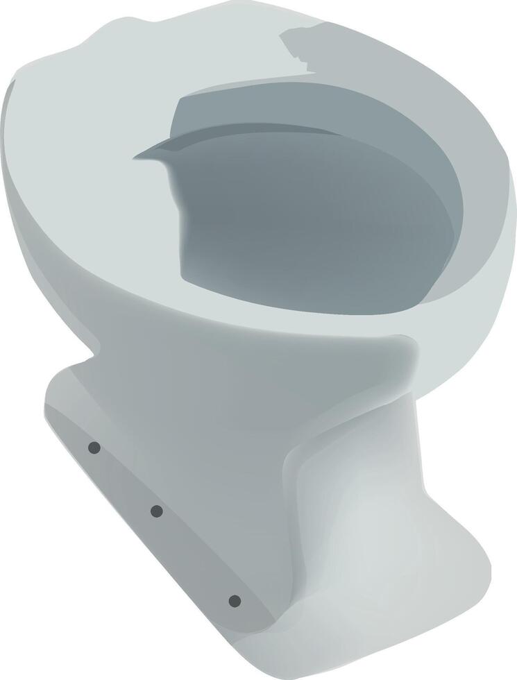 A white toilet bowl with a lid vector