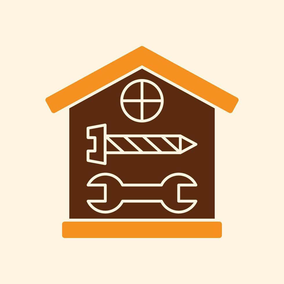 House Repair trendy creative attractive abstract illustration colorful useful design vector