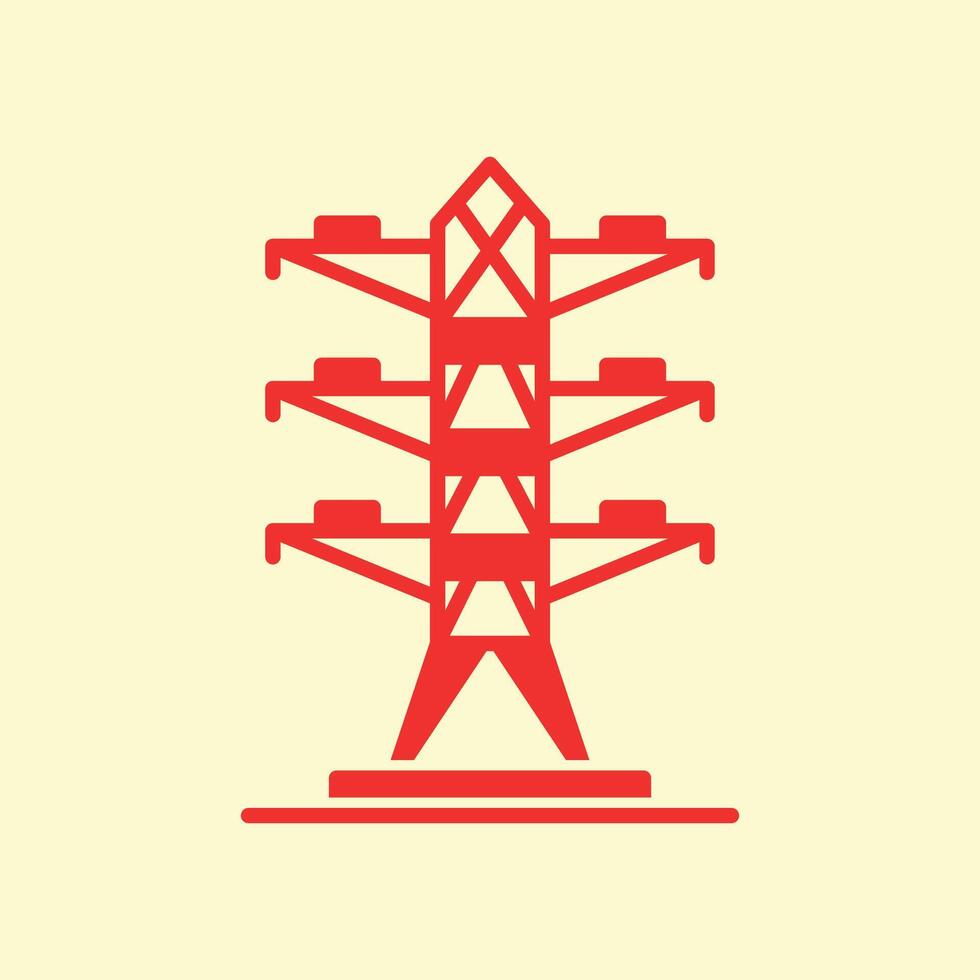 Tower trendy art beautiful abstract illustration colorful useful design vector