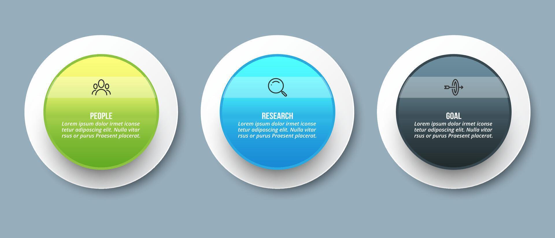 Circle business presentation vector