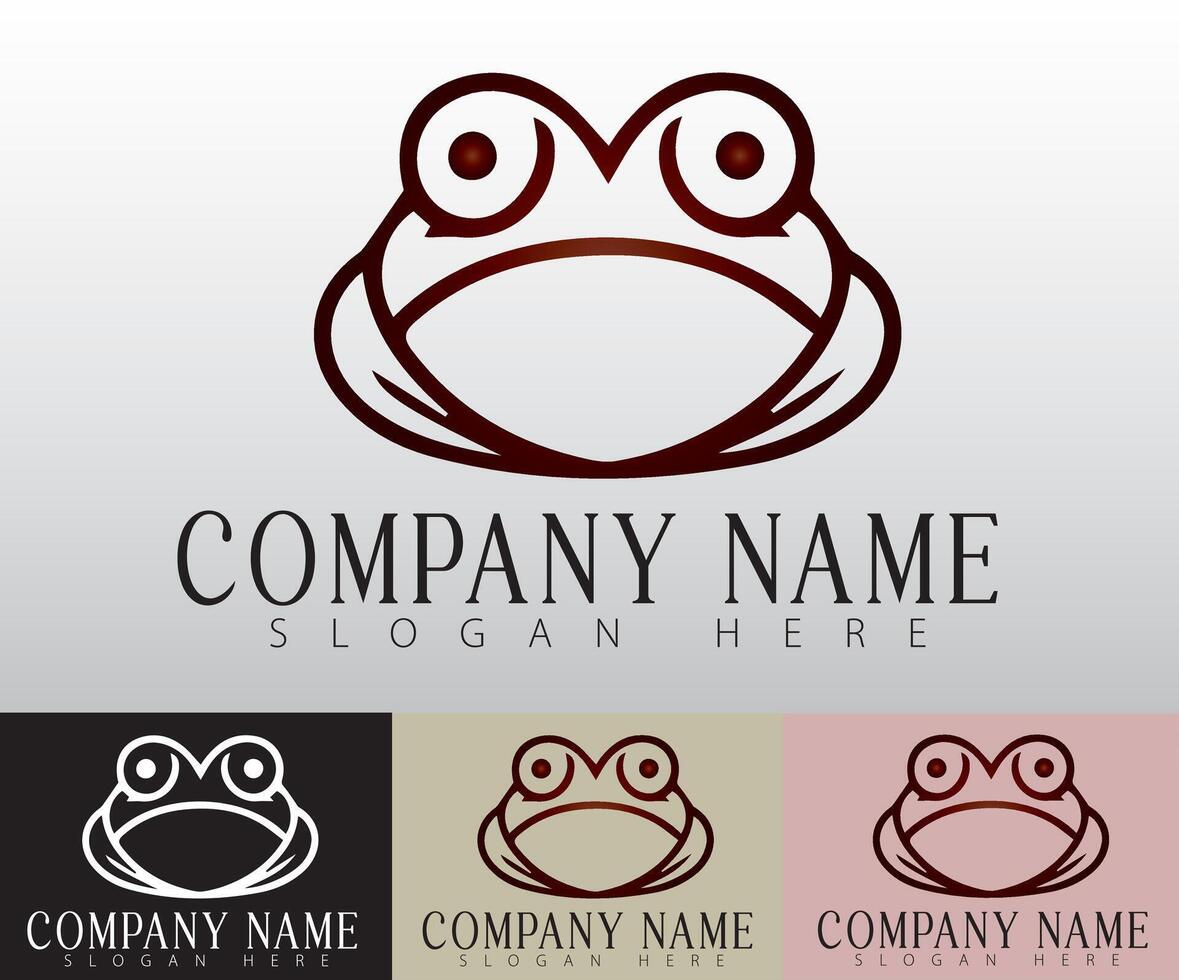 The simplicity of a frog logo highlights its adaptability, making it an emblem of progress and change. vector
