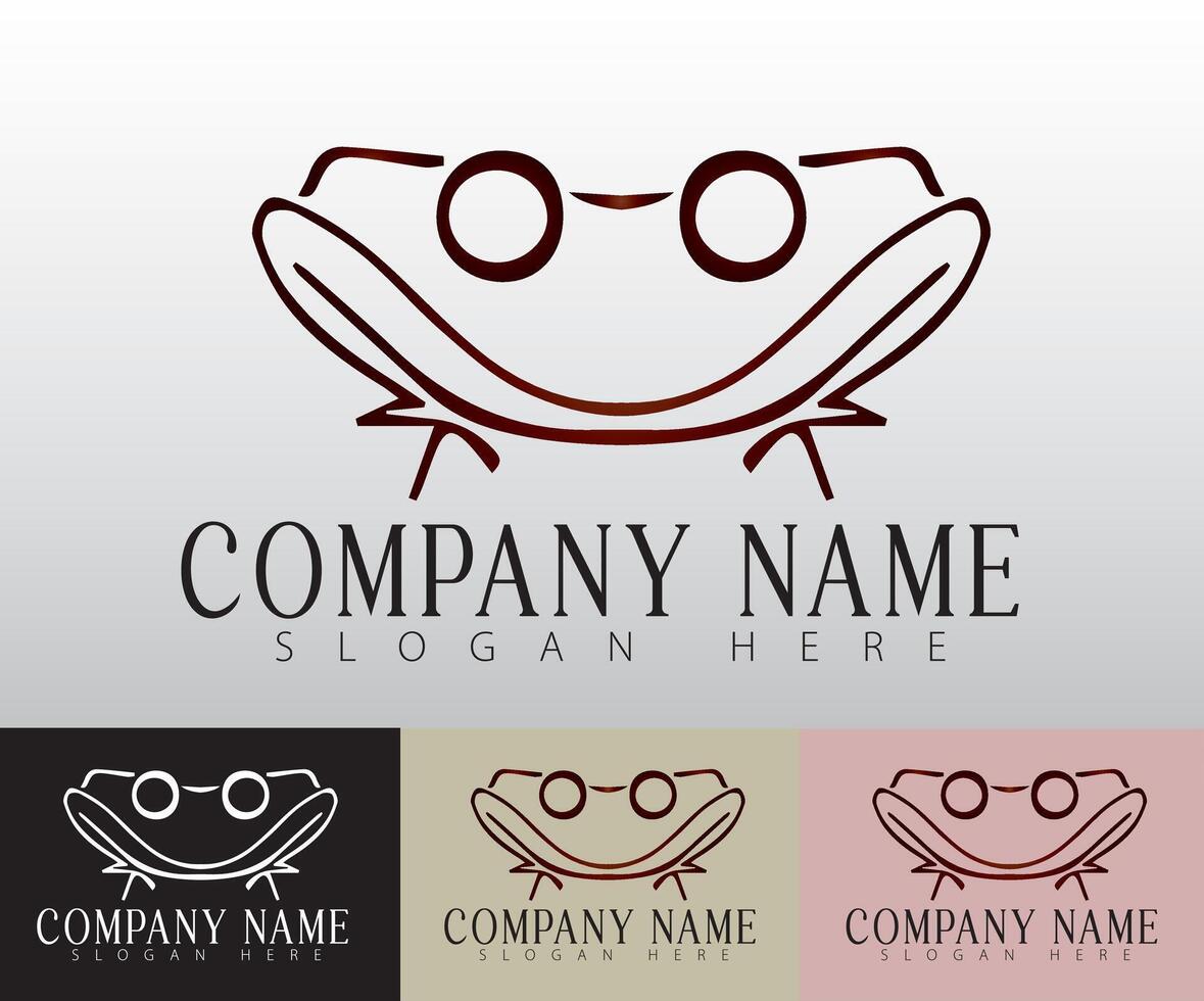A modern frog symbol stands for flexibility, resonating with businesses that value adaptability. vector