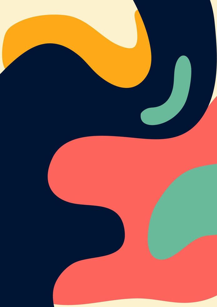 Abstract minimal boho style background design vector