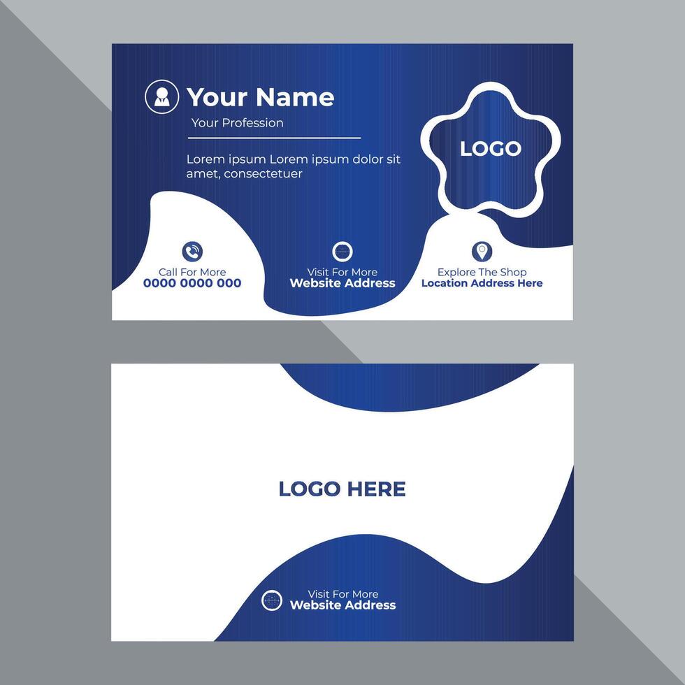 Creative Corporate And Professional Business Card Design vector