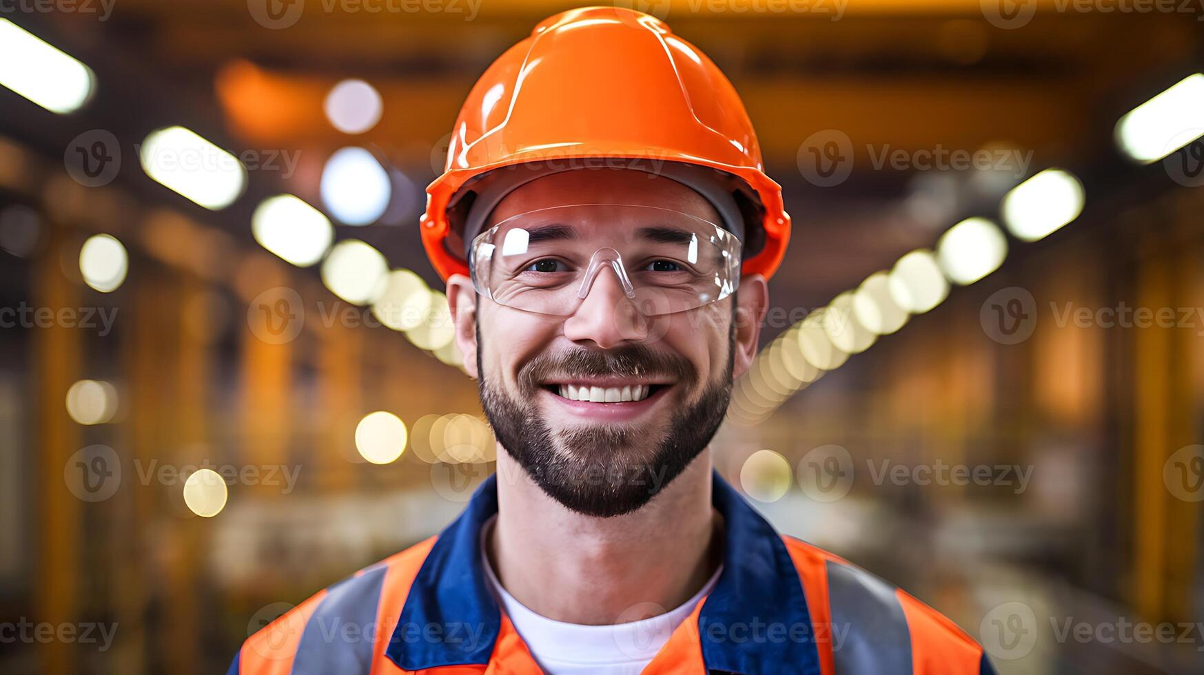 Smiling Industrial Worker Portrait photo