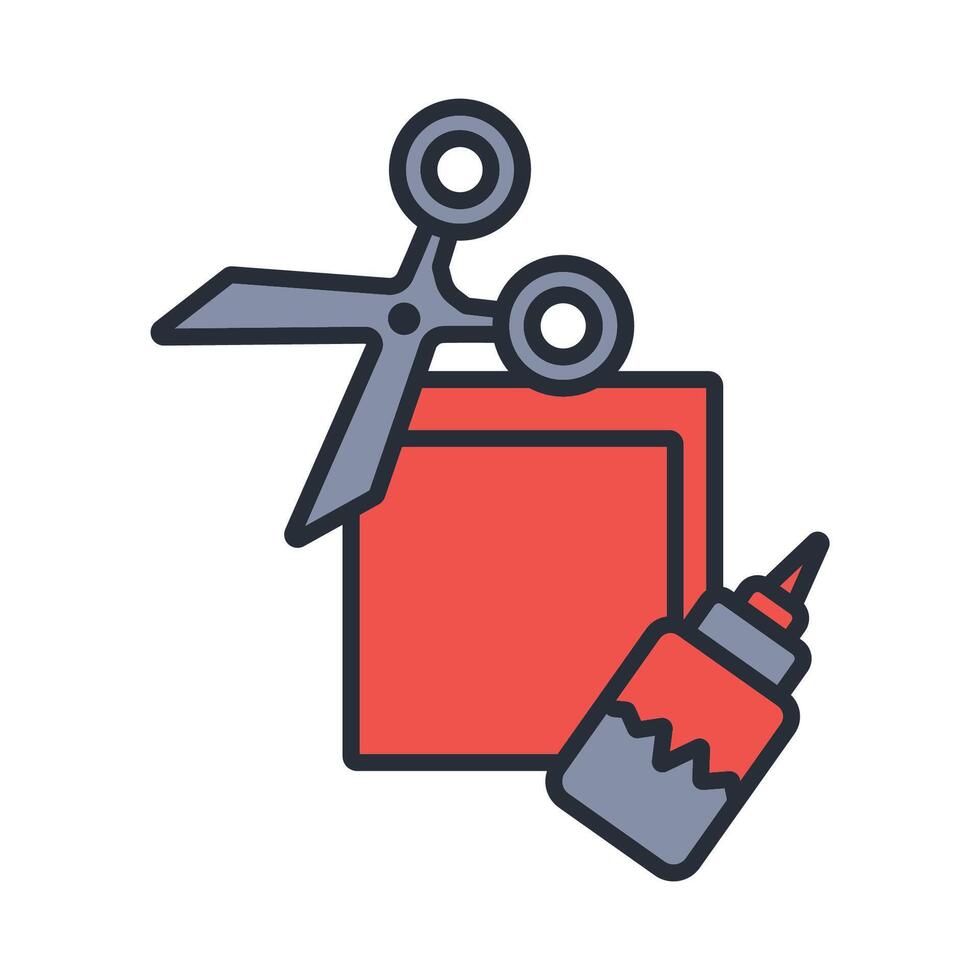 crafting icon. .Editable stroke.linear style sign for use web design, vector