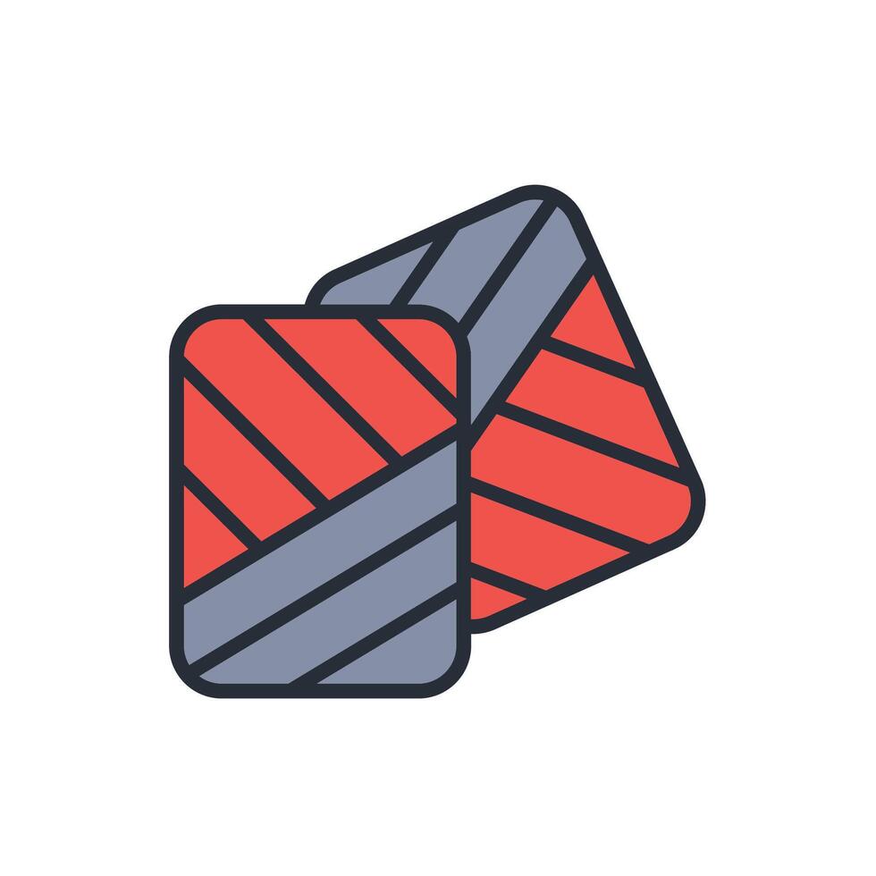 fabric icon. .Editable stroke.linear style sign for use web vector