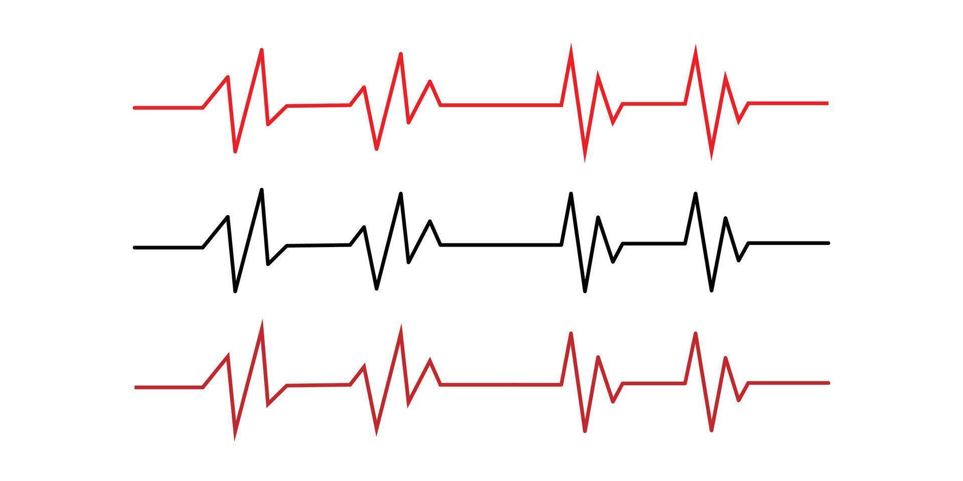 ECG heart beat line. Heart beat pulse hospital logo sign. vector