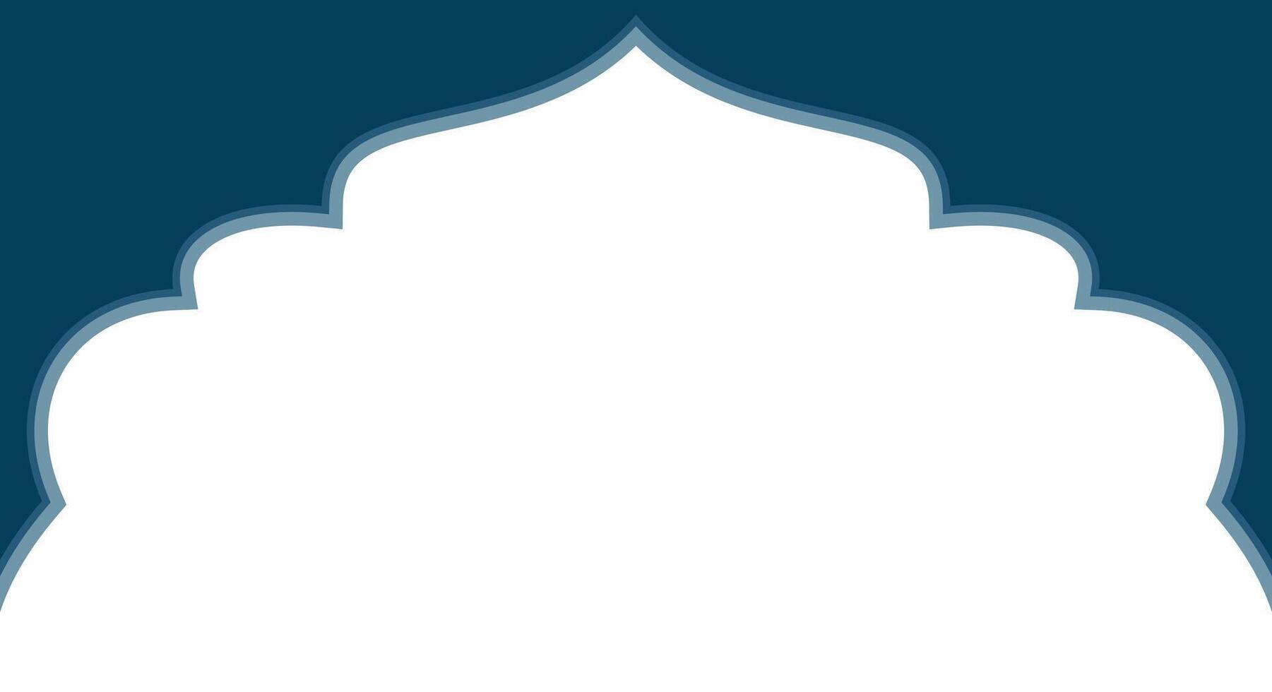 Elegant Islamic Background with Arabic Arch for Ramadan and Eid vector