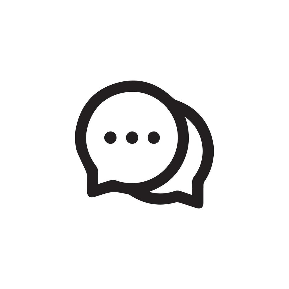 Comment chat message icon vector