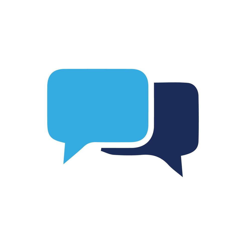 chat icon on white background vector