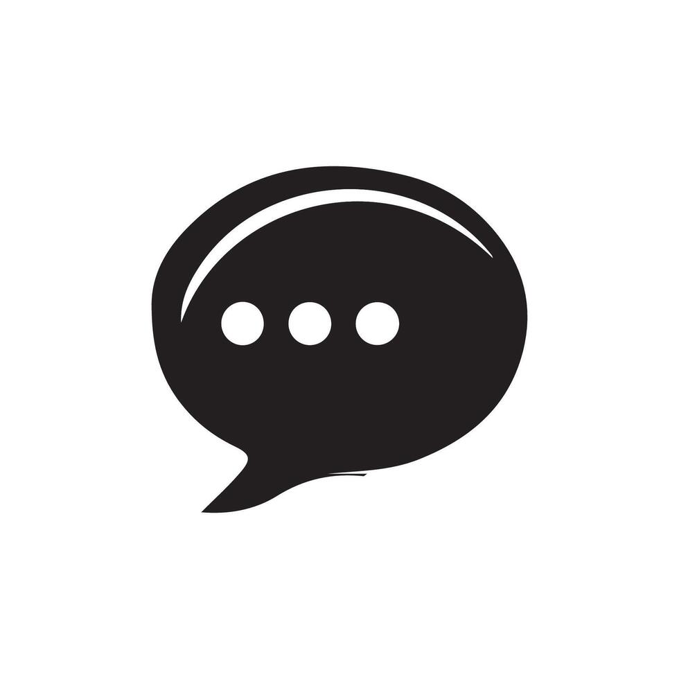 Chat icon. Talk bubble speech sign. Comment icon. Message, vector