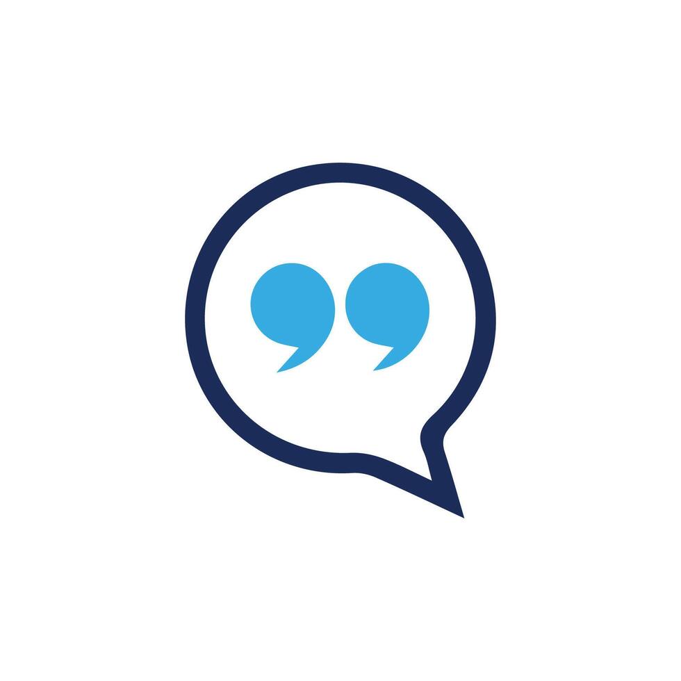Chat icon. Quotation mark sign and symbol vector