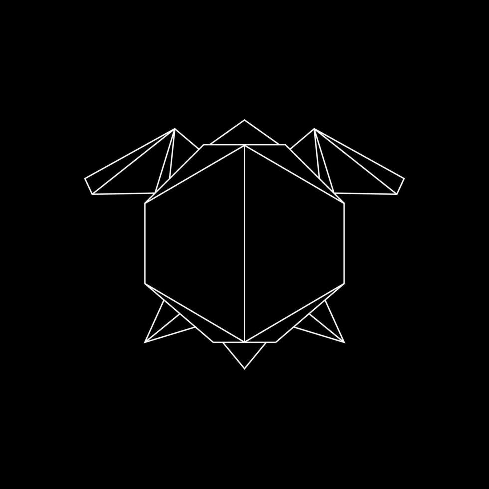 Turtles Polygonal Lines, can use for Logo, Pictogram, Endangered Animals Figure, Website, Apps, or Graphic Design Element. vector