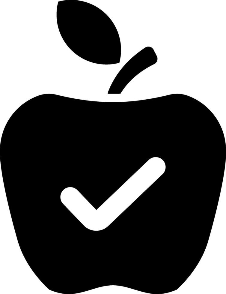 Health food icon vector