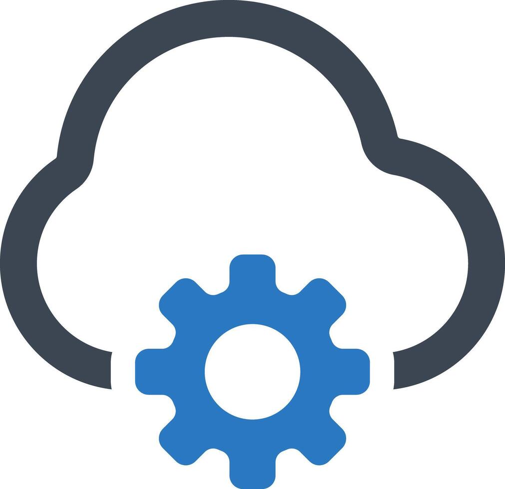Data setting icon vector